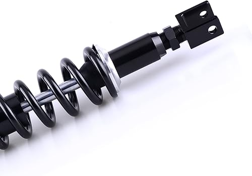 Miniatura 7 de Mallofusa Amortiguadores de aire de 17.7 pulgadas de 17.7 pulgadas, suspensión trasera de 320 libras, horquilla universal 23 mm para Kawasaki,