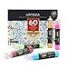 Produktbild Arteza 3D Textilfarbe, 60er-Set mit 29 ml Tuben, im Dunkeln leuchtende, kräftige, Metallic & Glitzer Farben, permanente Stoffmalfarben für Textilien, Bekleidung, Accessoires, Keramik und Glas