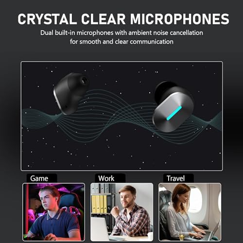 Image of Edifier GX05 Wireless Gaming Earbuds Bluetooth 5.3 with 2.4GHz Dongle, 15ms Low Latency Earphones with Dual Connection, LHDC 5.0 Lossless Sound, Dual Mics, 11 RGB Light for PC PS4 PS5 Switch Mobile VR