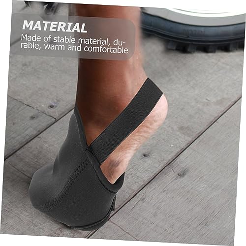 Cubrebotas de Ciclismo Invierno Antiviento Cálido Protector Medio Negro miniatura 7