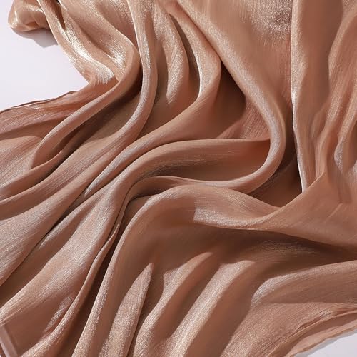 Silky Chiffon Hijab Head Scarf Smooth Retro Shawl Wrap for Muslim Women Lightweight MSL113