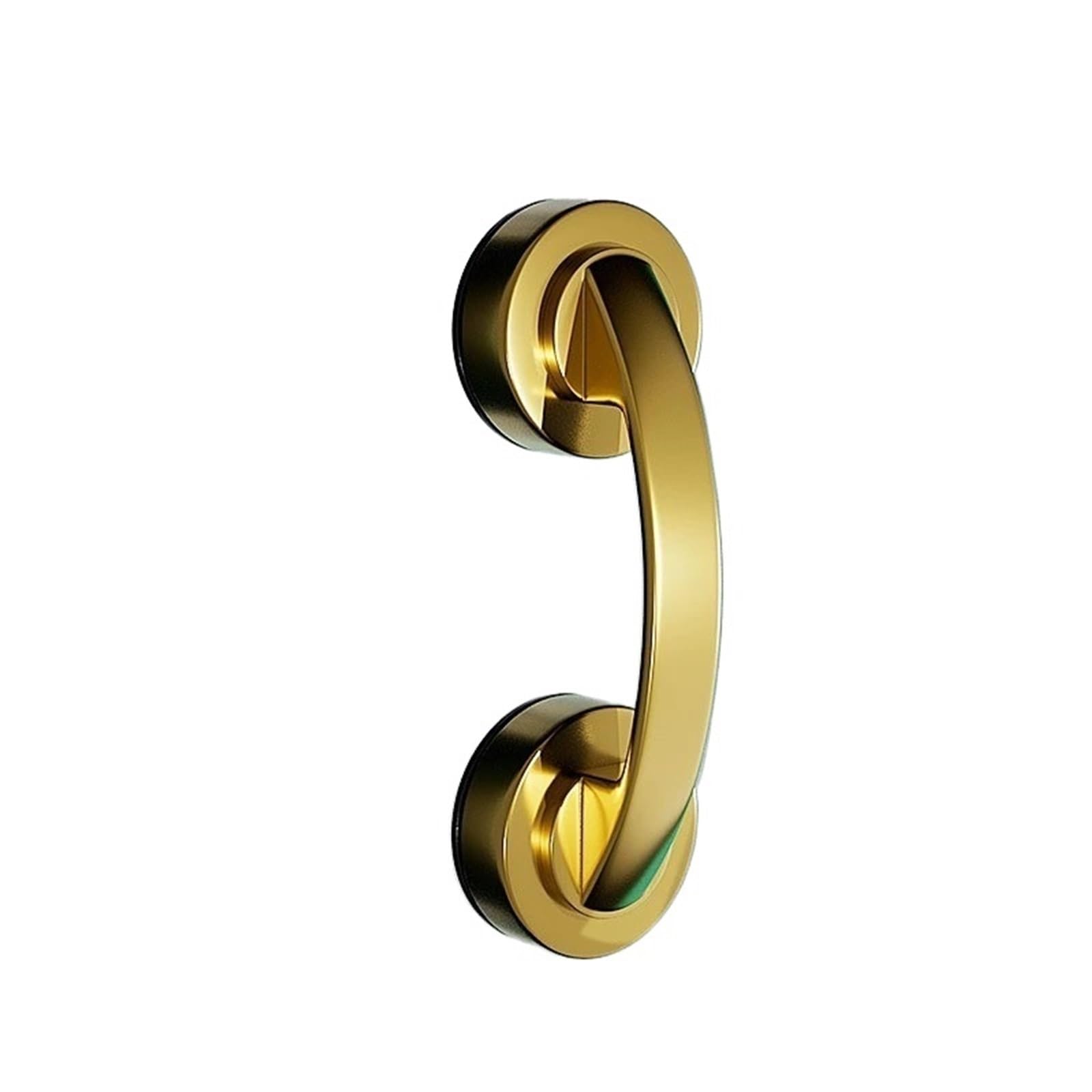 Fjixuo Gold 2Pcs For Cabinets, Wardrobes, Refrigerators Suction Cup Glass Door Handle - No-Drill Damage-Free Bathroom Sliding For Bathrooms, Kitchens(Gold)