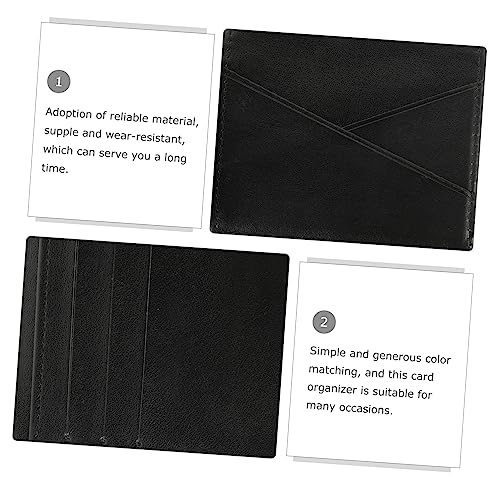 VALICLUD Wear- Blank Wallet for Credit Card Storage Transfer Leather Pouch for Men Women for Travel Business Trips and Special Occasions2