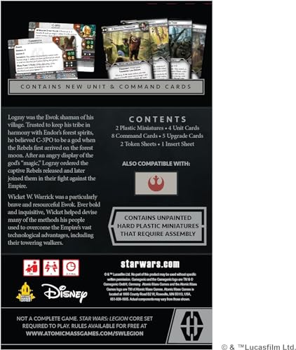 Star Wars Legion Logray & Wicket Commander Expansion miniatura 3