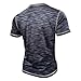 YSERB Men's Henley Shirts Short Sleeve Fitted Muscle T-Shirt Distressed Fashion Casual Basic Henley T-Shirts All Day Comfort Blue