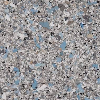 Vista 2 de Concrete Floor Supply Híbrido Piedra Epoxi Escama 25lbs (B-4101 Granito Azul) B-4101 Azul Granito,B-4103 Travertino,B-4109