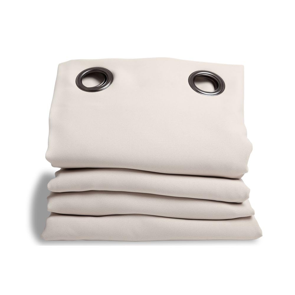 Moondream DecibelControl™ Rideau Anti-Bruit 3en1 | Isolation Phonique | Thermique Hiver+Été | 100% Occultant | Technologie Brevetée | Fabrication UE | Oeillets | Beige MC636 | 135L x 250H cm