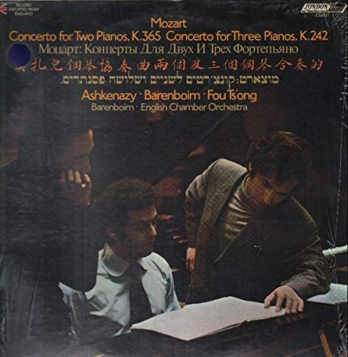 Mozart: Concerto for Three Pianos and Orchestra in F major, K. 242; Concerto for Two Pianos and Orchestra in E Flat major, K. 365 (316a) (German vinyl LP)