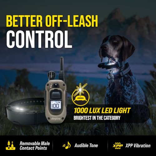 Image of Dogtra ARC-X E-Collar for Dog Training - 3 /4 Mile Range, for Dogs 15 lbs+, Slim Design, IPX9K Waterproof, 100 Stimulation Levels, Vibration, Tone, Rechargeable - Dog Owners and Professional Trainers