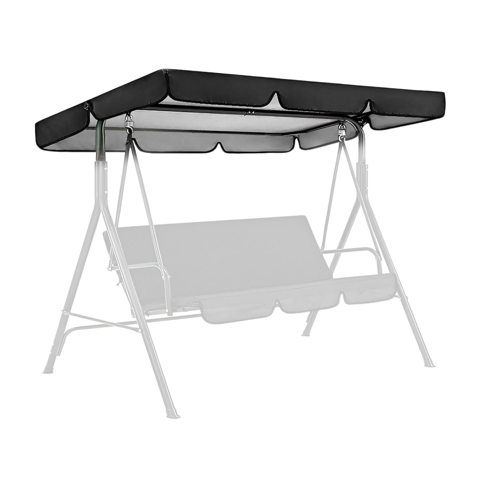 Copri Altalena Da Giardino Hollywood - Telo Impermeabile E Antivento, Grigio, Per Altalene 2-4 Posti - Foto 5