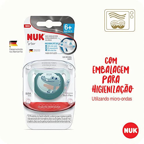 Chupeta NUK Star Boy Silicone S2
