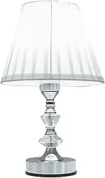 Abajur de Mesa Cristal Cupula Abajur Para Quarto 3 Níveis de Intensidade Toque na Base (110)