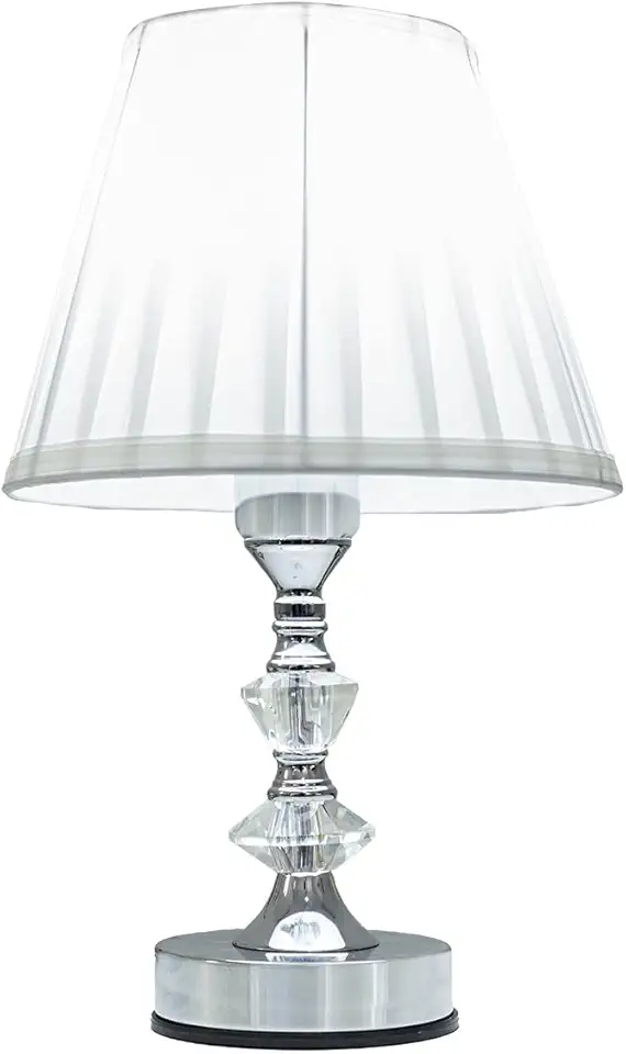 Abajur de Mesa Cristal Cupula Abajur Para Quarto 3 Níveis de Intensidade Toque na Base (220)