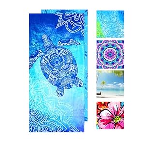 Strandhanddoek, microvezel, strandhanddoek, badhanddoek, zandvrij, XXL, sneldrogend, strandhanddoek, grote strandhanddoek, zomeraccessoires, handdoek, strand, meisjes, cadeaus voor dames, 180 x 90 cm,