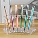 MOLIGOU 4 Pcs Pen Display Stand, 6 Slots Plastic Pen Holder, Beadable Pen Display Stand for Craft Shows