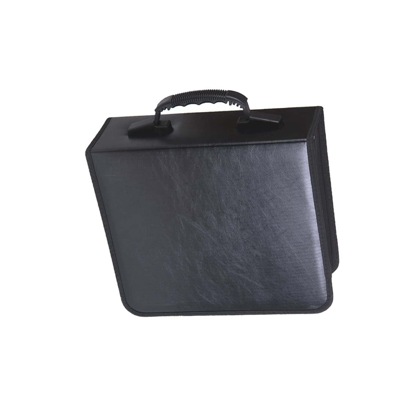 SOLUSTRE Borsa per CD e Dvd Auto Organizzatore Slot Custodia in Pelle Pu Scatola Porta CD e Dvd Resistente e Pratica per Casa e Auto