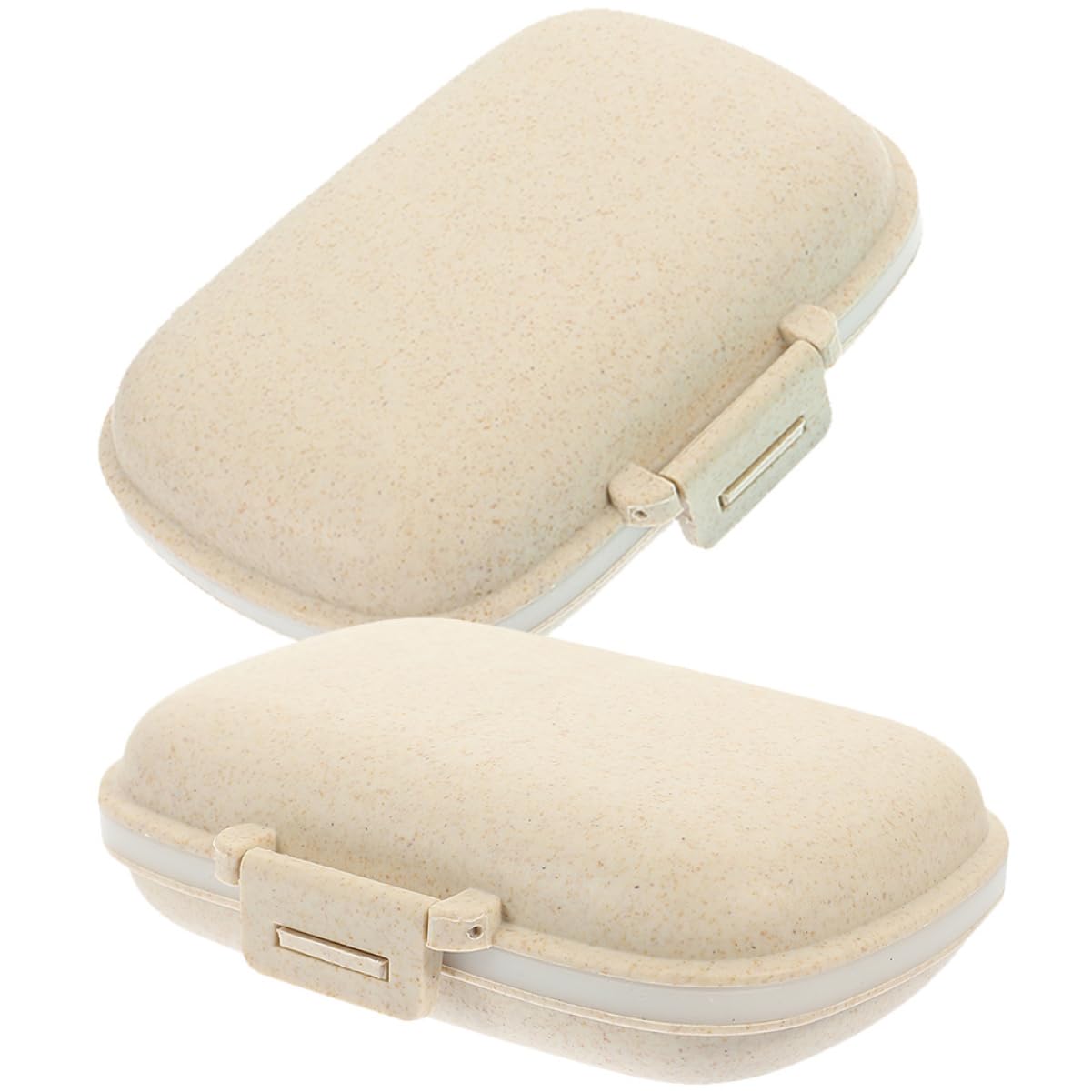 SOLUSTRE 3 Set Di Portapillole Da Viaggio Organizer Giornaliero Compatto Dispenser Per Medicinali A Doppio 2 Pezzi * 3