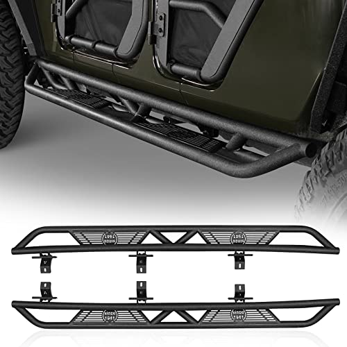 u-Box Gladiator Side Steps Tubular Running Board Nerf Bar for 2020 2021 2022 2023 2024 2025 Jeep JT Gladiator P/U Trucks