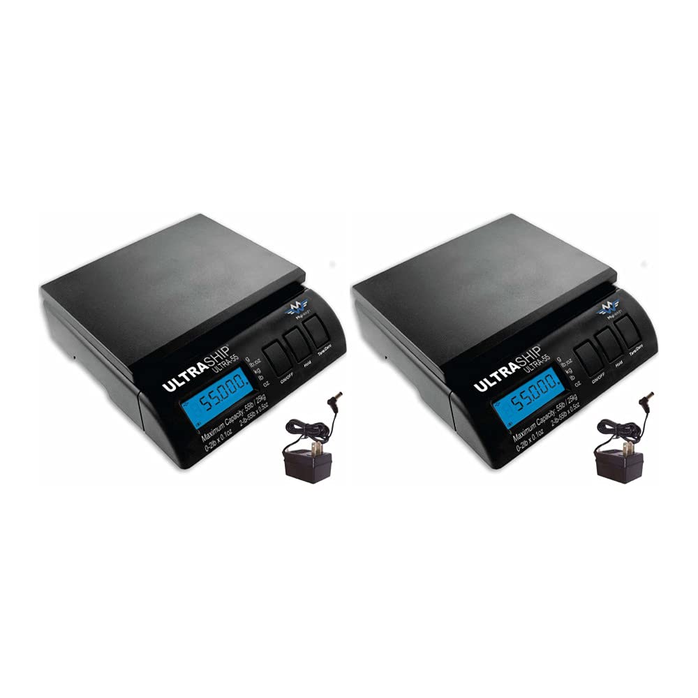 My Weigh UltraShip 55lb. Digital Scale Savings 2-Pack for Pizzeria, Restaurant, Bakery or Shipping U