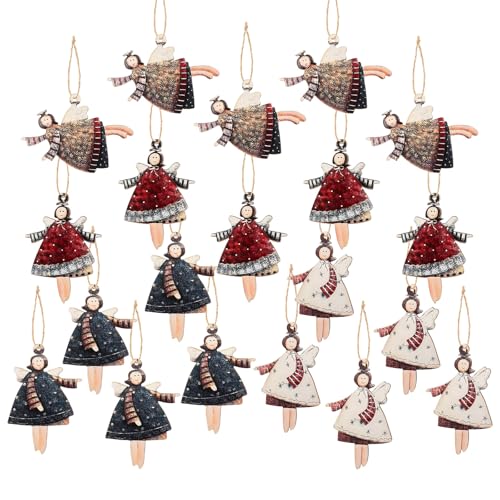 20 Stück Engel Anhänger für Christmas Decorations Christbaumschmuck...