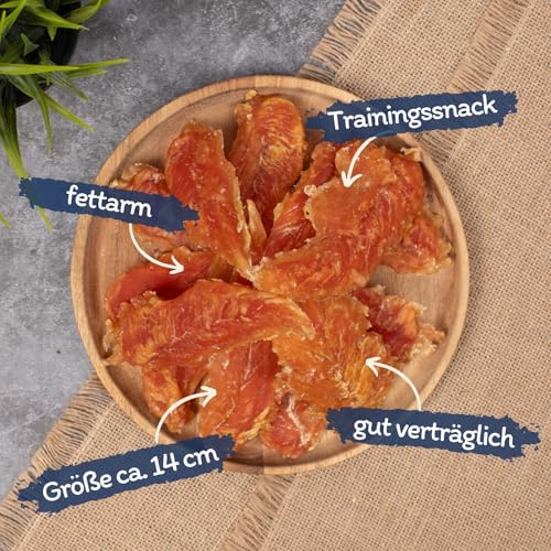 Lyra Pet® | 1 kg Hühnerbrust Soft | Kausnack vom Huhn | Leckerli für alle Hunde | Proteinreicher Kaugenuss | Idealer Belohnungs- und Trainingssnack | Hundefutter im wiederverschließbaren Beutel