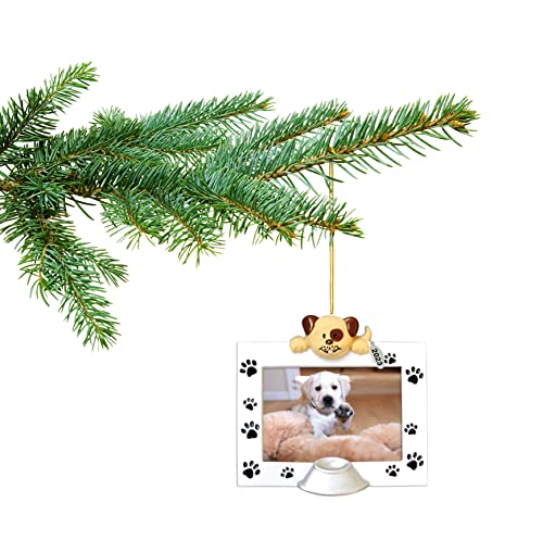Dog Christmas Ornaments, Christmas Ornaments For Dogs, 2023 Dog Picture Frame Ornament, Gifts For Dogs - Easy To Personalize At Home - Comes In A Organza So It's Ready For Giving #TOP1