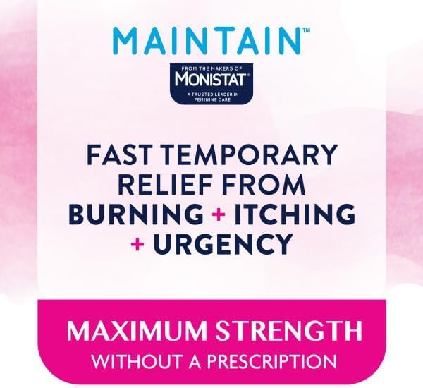 Image of Monistat, Maintain Kit, 2-in-1 2 Test Strips and 12 Pain Relief Tablets (12pack)