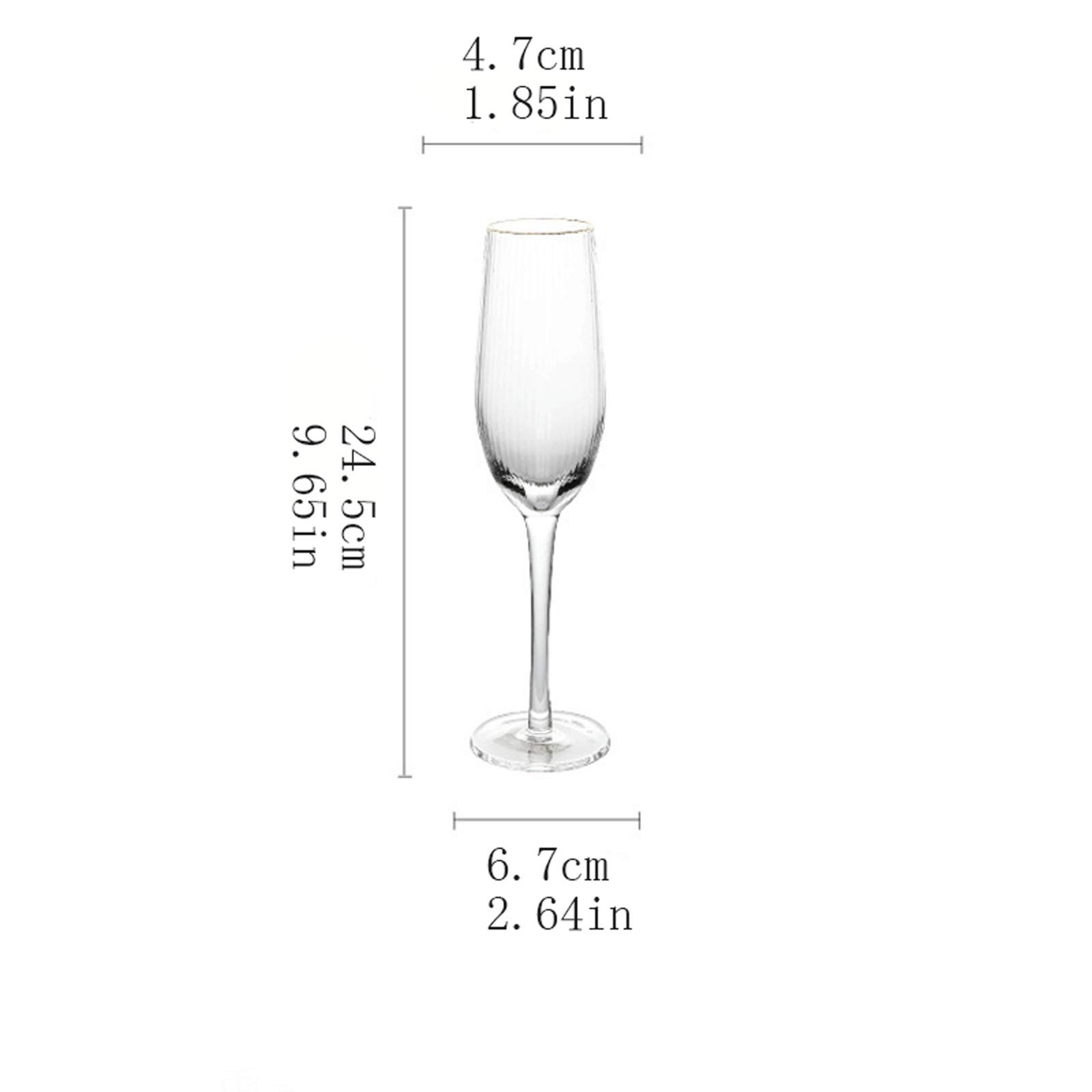Flûtes à champagne Flûtes à champagne (4 pièces) Clarté cristalline, conception de tour classique et sans couture - Verre sans plomb, passe au lave-vaisselle, facile à nettoyer. Verres à Champagne