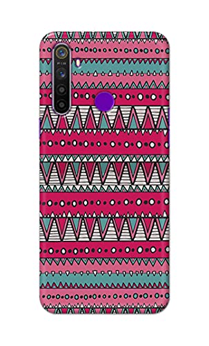 Image of Printed Hard Back Cover Case for Realme 5 | Realme 5s | Realme 5i | Realme Narzo 10 Back Cover (Geometric Vintage Pattern) -1803