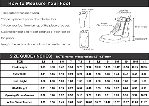 Globalwin Women's Lace-Up Black Ankle Bootie Military Combat Boots Size 5.5M #TOP6