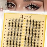 QUEWEL Manga-Lashes natürlich Aussehen 120STK weich und flauschig, Cluster-Lashes mit verschiedenen Make-up-Stilen, Anime-Wimpern benutzerfreundlich zu Hause (Manga-DH)