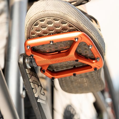 Pédales plates pour vélo Funn Python bmx vtt avec axe 9/16 pouces amovible - 7