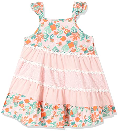 Image of miniklub Girls Multicoloured Floral Printed A-Line Dress