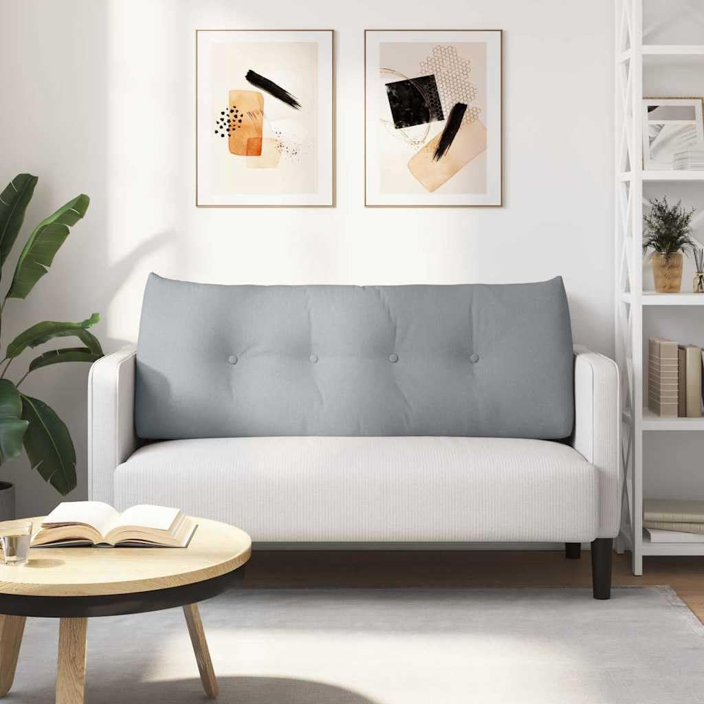 Générique Cuscino posteriore grigio chiaro 120 x 24 x 50 cm tessuto