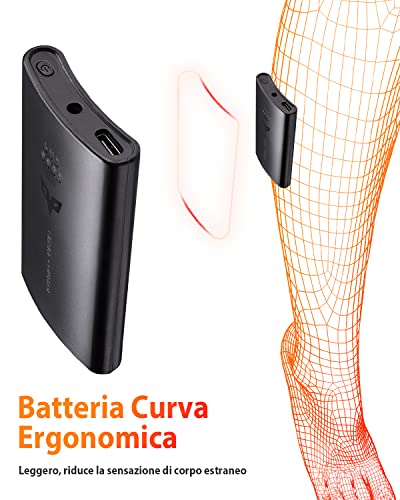 ISSYZONE Calze Riscaldate a Batteria, Calzini