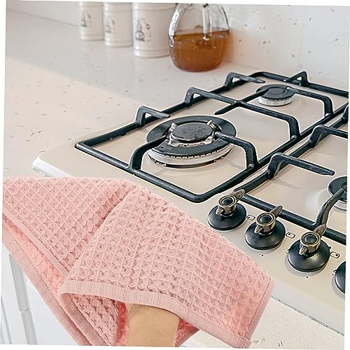 Toallas de cocina Ciieeo de algodón absorbentes con tejido de gofre pack de 6 unidades 6