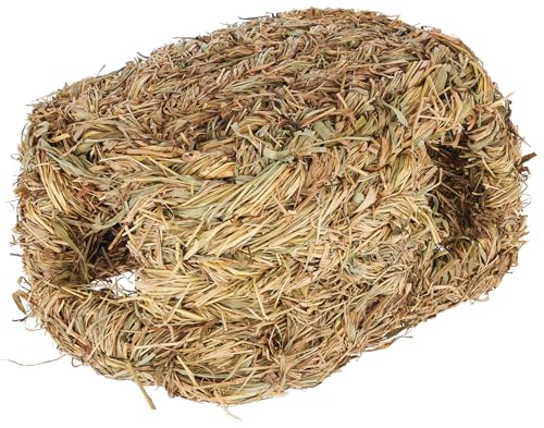 Kerbl Pet Maison en Herbe avec Deux entrées, abri pour Petits Animaux, 28x18x15cm, Herbe, rongeurs, sans Fil ni Plastique