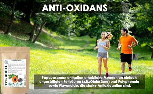 Papayakerne | naturbelassen | sonnengetrocknet| Papaya Pfeffer | Hoher Papain- und Carpain-Gehalt | Keine Zusatzstoffe | Rohkost | Vegan | Laborgeprüft | Gluten- und Laktosefrei | 25g
