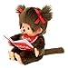 Monchhichi Sekiguchi Sitting & Reading Girl Plush Doll