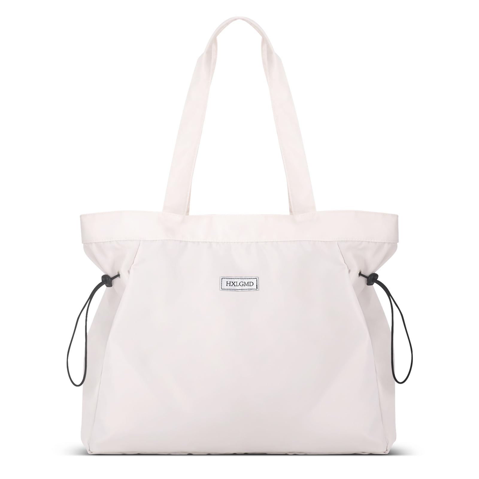 HXLGMD Tote Bag for Women, Foldable Nylon Tote Bag With Zipper Large Shoulder Bag Top Handle Handbag