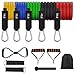 SWORCHI Bande Elastiche Fitness Set di Fasce di Resistenza con Maniglie Pull Up to 150lbs per Stretching Allenamenti di Resistenza Potenziamento Muscolare
