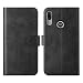 Produktbild Moto E6 Plus Hülle,Moto E6 Plus Flip Hülle,PU Leder Magnetic Standfunktion Card Slots Geldbörse Tasche Bumper TPU Slim Shockproof Anti Scratch Folio Cover für Motorola Moto E6 Plus,Schwarz