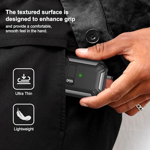 Image of RFUNGUANGO for AirPods Pro 3 Case Carbon Fiber Series, Black