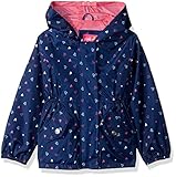 Pink Platinum Girls' Heart Print Anorak with Mesh Lining