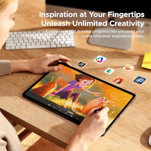 Image of UGEE UT3 Standalone Drawing Tablet, 14.25inch Graphic Drawing Tablet with 2.4K Eye-Care Display, 8GB+256GB, 10000mAh Battery, Wireless Android 14, No PC Needed Tablet,Portable Digital Art Drawing Pad