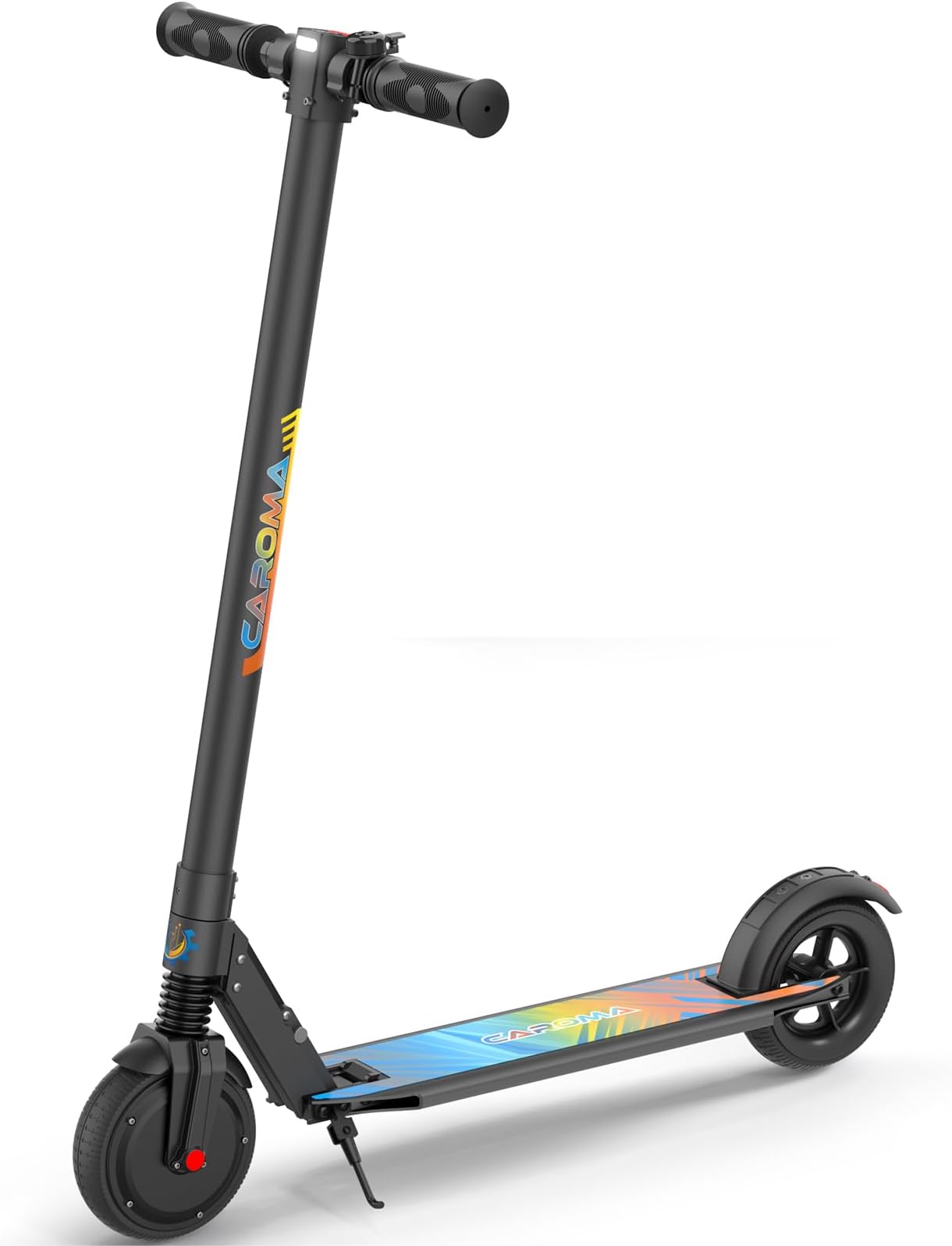 Caroma Electric Scooter Adults, Peak 420W Motor, 17 Miles Range & 16 Mph, Fast Folding Electric Scooters for Commuting, E-Scooter with Dual Braking System