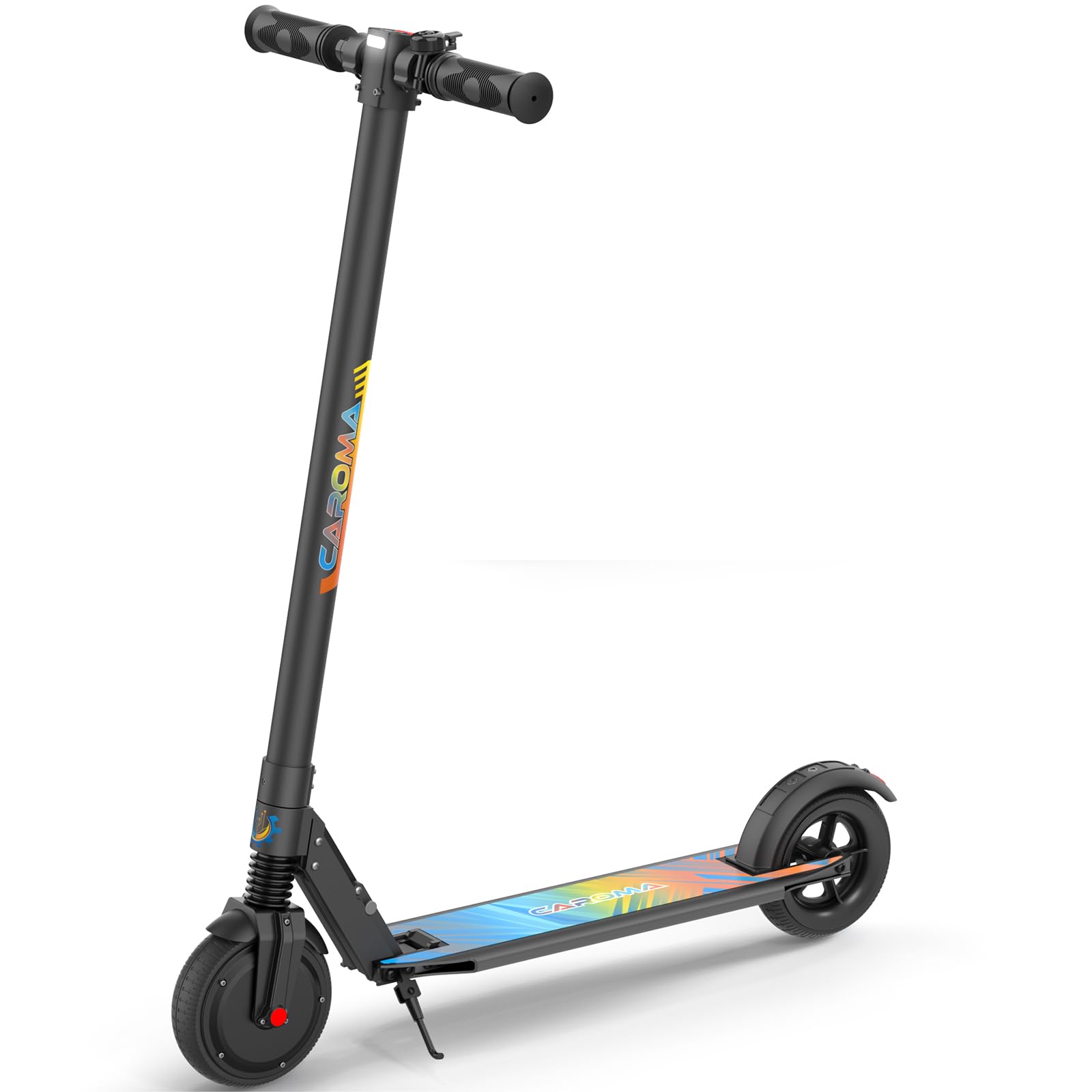 Caroma Electric Scooter Adults, Peak 420W Motor, 17 Miles Range & 16 Mph, Fast Folding Electric Scooters for Commuting, E-Scooter with Dual Braking System
