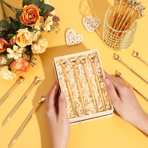 Stylos à bille rétractables thème cœur, cadeaux de Saint-Valentin et fêtes, lot de 24