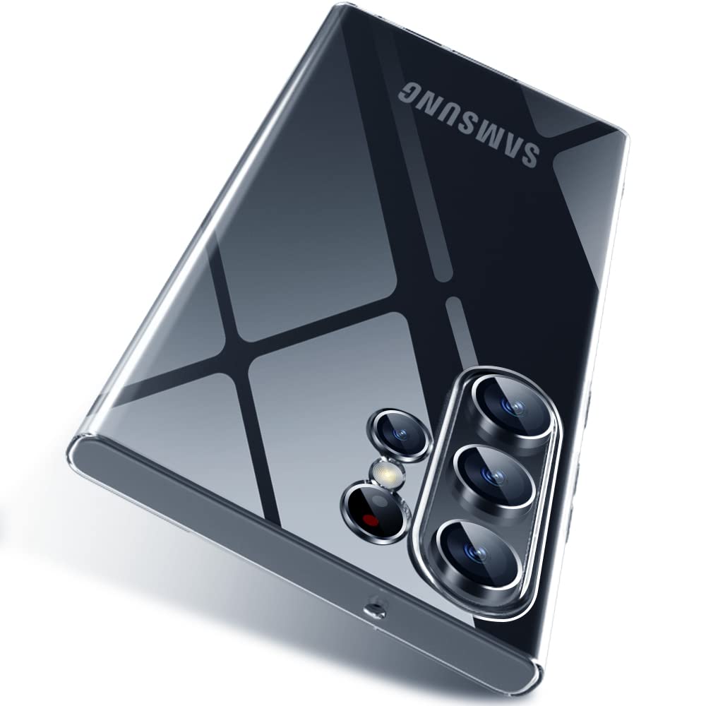 X-level Samsung Galaxy S23 Ultra 5G Case Clear Ultra-Thin Soft TPU Slim Fit Mobile Phone Cover Anti-Slip Grip Scratch Resistant Phone Cases