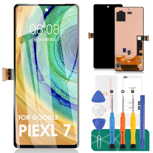 for Google Pixel 7 Screen Replacement for Google Pixel 7 LCD Digitizer Repair Kits for Google Pixel 7 GVU6C Display Touch Screen Assembly Replacement GQML3 Original
